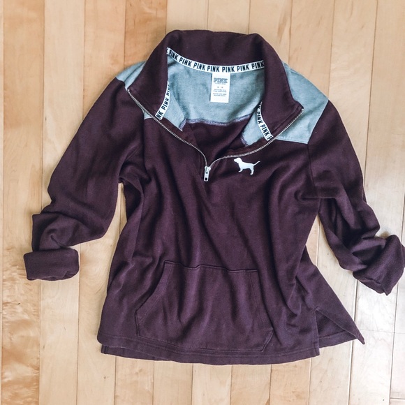 PINK Victoria's Secret Tops - PINK Victoria’s Secret Pullover Purple Sweatshirt